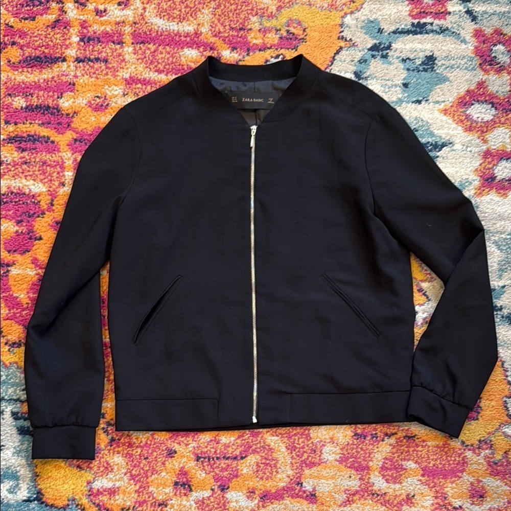 Zara Black Zip Up Jacket